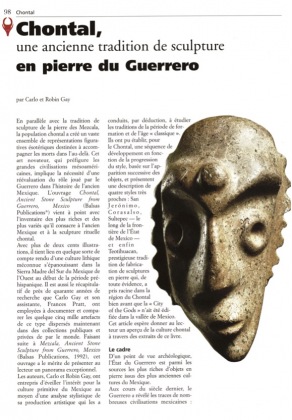 Chontal, une ancienne tradition de sculpture en pierre de Guerrero