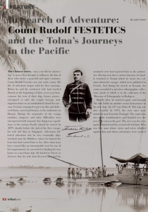 In Search of Adventure: Count Rudolf Festetics and the Tolna’s Journeys in the Pacific