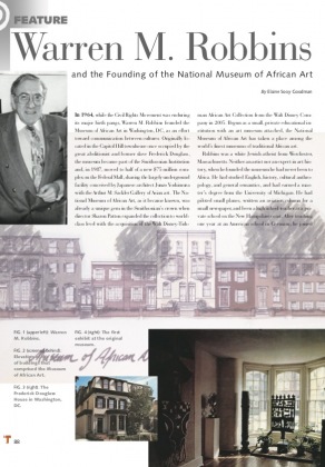 Warren M. Robbins and the Founding of the National Museum of African Art