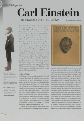 Carl Einstein: The Exaltation of Art Nègre