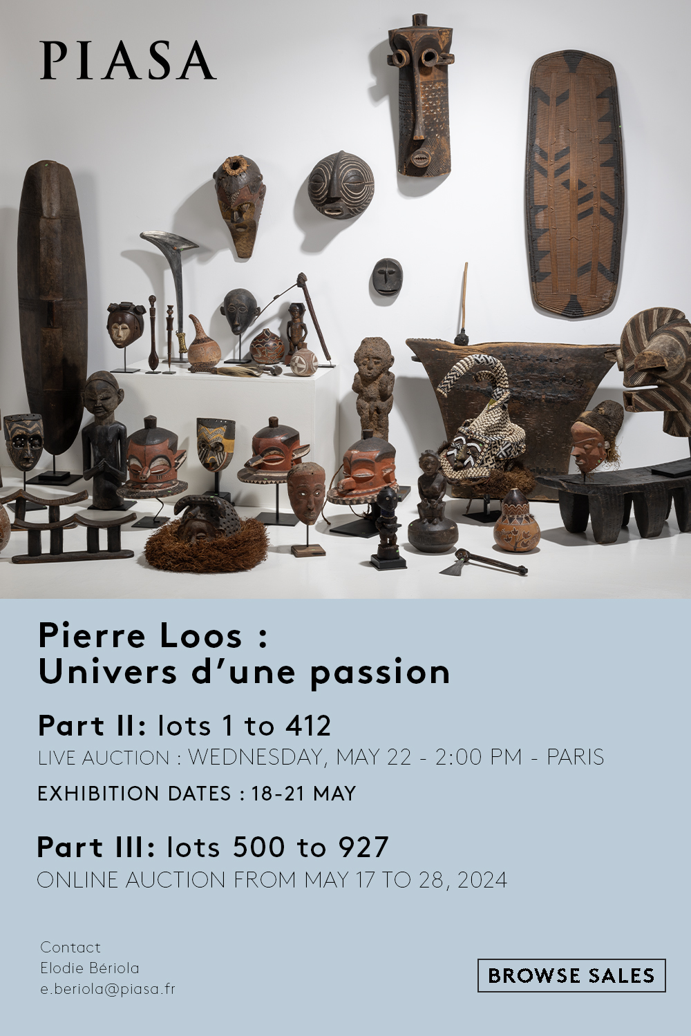 PIASA | Pierre Loos : Univers d’une passion PARIS