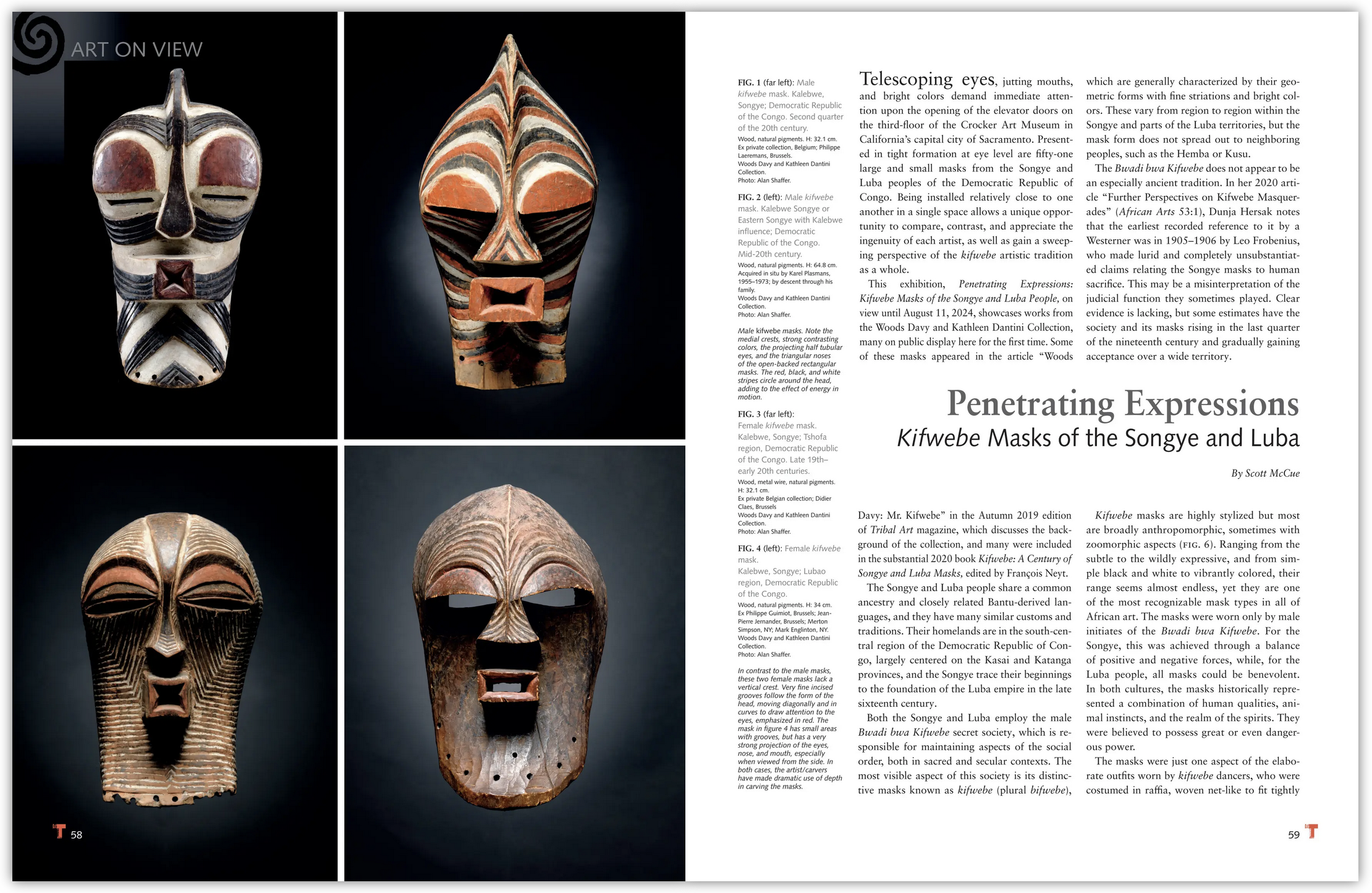     Penetrating Expressions: Kifwebe Masks of the Songye and Luba By Scott McCue