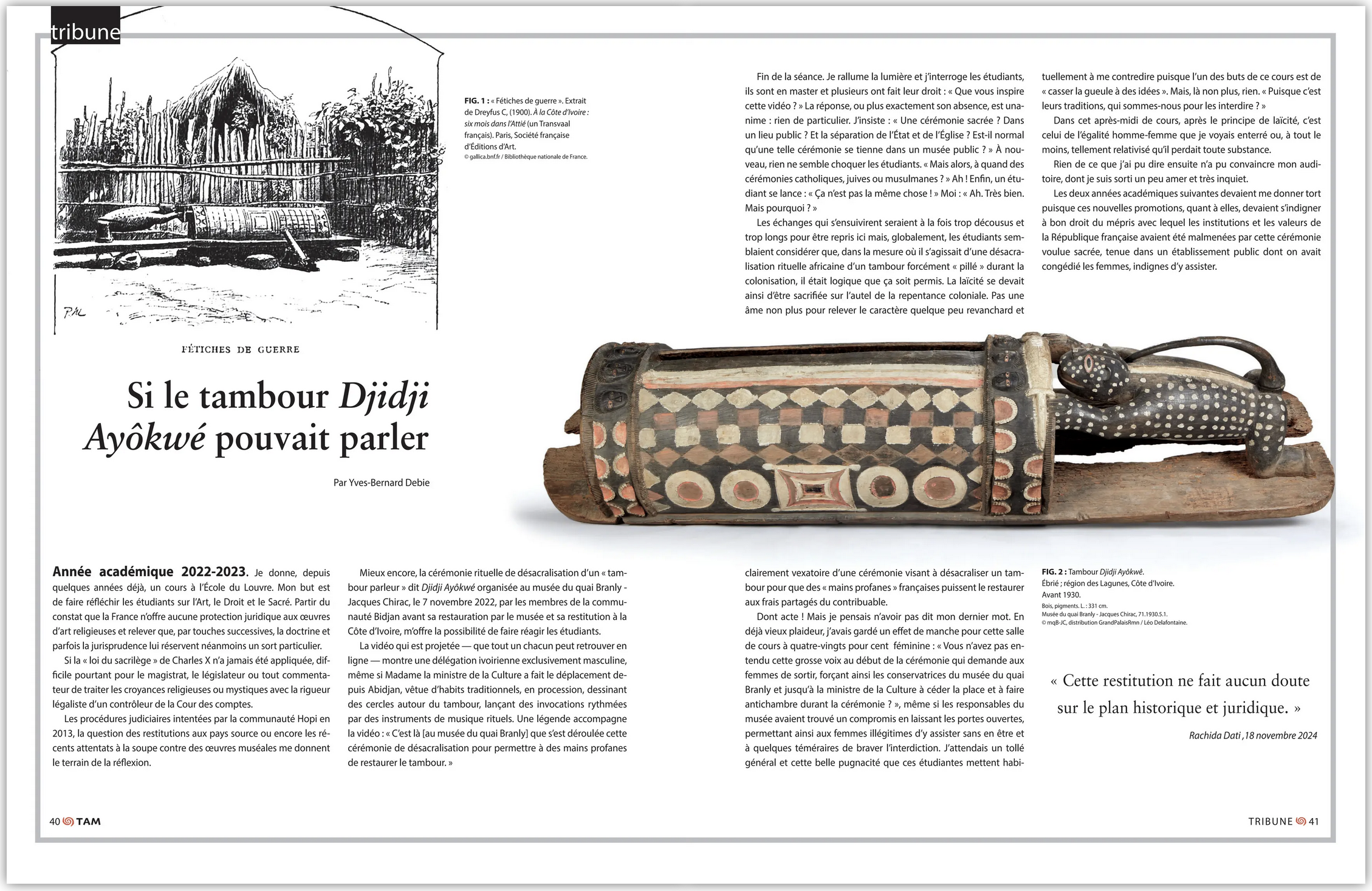 Si le tambour djijdiji pouvait parler - Tribal Art magazine 115